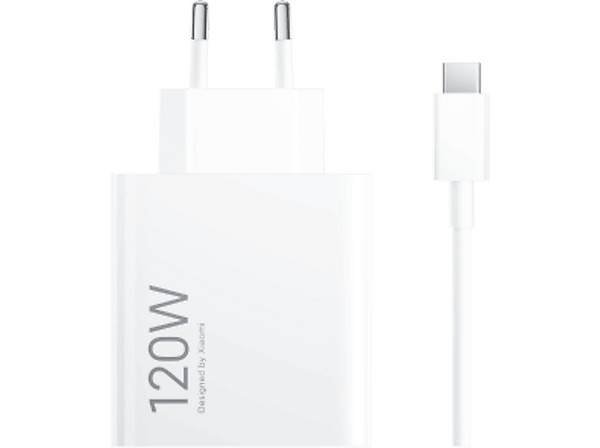 Cargador - Xiaomi 120W HyperCharge Combo, USB Tipo A a USB-C, Blanco