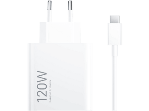 Cargador - Xiaomi 120W HyperCharge Combo, USB Tipo A a USB-C, Blanco