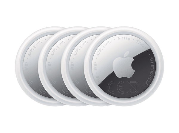 Apple AirTag (2.ª generación), Localizador, Paquete de 4 unidades, Bluetooth, Chip U1, NFC, Privaciad de serie, Plata