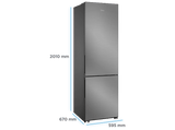 Frigorífico Combi - Midea Space Master MDRB600MME46, 443L, Total No Frost, 201 cm altura, Cajón 0º, Inox