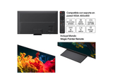 TV QNED Mini LED 85 - LG 85QNED81B6A, UHD 4K, Procesador Inteligente α7 AI Processor 4K Gen9, Smart TV, DVB-T2 (H.265), Negro