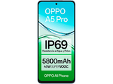 Móvil - OPPO A5 Pro, 4G, Feather Blue, 256 GB, 8 GB RAM, 6.67 LCD, Snapdragon® 6s 4G Gen 1 , 5800 mAh