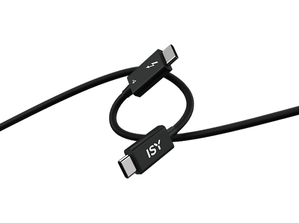 Cable - ISY IUC-1030, USB-C a Thunderbolt 4, 0.8m, 40 Gbps, 8K@60Hz, Negro