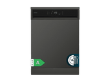 Lavavajillas - Cecotec Bolero Aguazero 6800 Dark, 14 cubiertos, Clase A, Inverter Plus Duo, 8 programas, SteamMax, BlueWater, O2 Dry, Negro