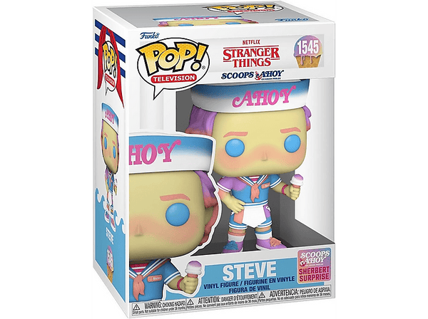 Figura Funko Pop! - Funko Pop! Stranger Things: Steve Harrington, Vinilo, 10 cm