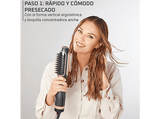 Moldeador - Rowenta Reverso CF9840F0, 2 en 1, 1200 W,  2 velocidades, 2 temperaturas, Cabello húmedo y seco, Seca y moldea,  Negro