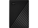 Disco duro externo 4 TB - WD My Passport, Portátil, HDD, USB 3.2, Funciona con Chromebook, Negro