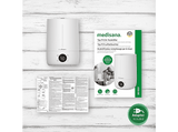 Humidificador - Medisana AH 663, 4.5 l, 30 m², Ultrasónico, Silencioso, Pantalla LED, Temporizador, Blanco
