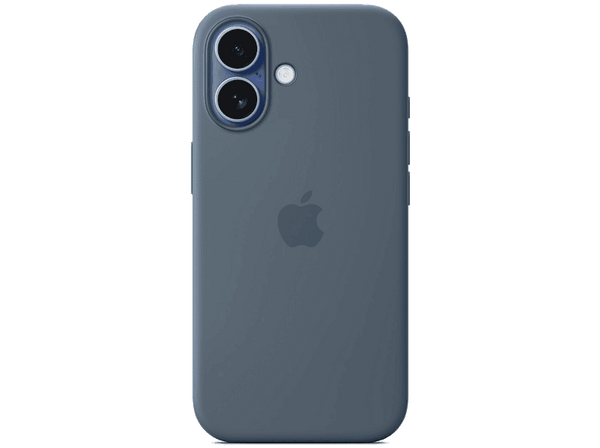 Apple Funda de silicona con MagSafe, Para iPhone 17, Compatible con correa Crossbody, Azul náutico