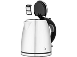 Hervidor de agua - WMF Stelio, 2400W, 1.2 L, Indicador luminoso agua, Filtro antical extraíble, Asa de goma antideslizante, Acero inoxidable Cromargan