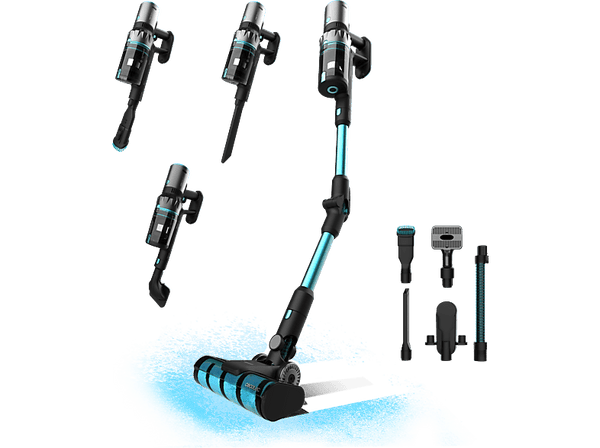 Aspirador escoba - Cecotec Conga Rockstar 2500 Thunder Flex Animal, Sin bolsa, 3en1, 400 W, 65 min, Tubo flex, Accesorio especial para animales, Black