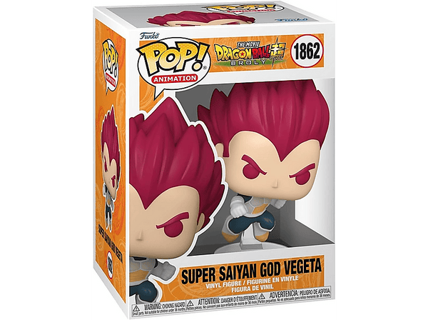 Figura Funko Pop! - Dragon Ball Super: Broly: Super Saiyan God Vegeta, Vinilo, 10 cm