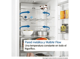 Frigorífico combi - Bosch KGN392WCF, Serie 4, No Frost,203 cm, 363 l, Multi Air Flow, Refrigeración "Súper", Blanco