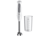 Batidora de mano - Braun MultiQuick 5 MQ50001MWH, 1000 W, 21 Velocidades, Vaso medidor 600 ml, Blanco/Gris