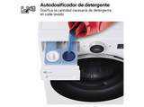 Lavadora carga frontal - LG F4X7509TWS, 9 kg, 1400 rpm, 23 programas, TurboWash 360º, Autodosificación, Blanco