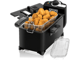 Freidora - Cecotec 3033 Cleanfry 3 L, 2000 W, Cubeta, Desmontable, Negro