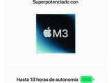 Apple MacBook Air (2024), 15,3, Chip M3, GPU de 10 núcleos, 8 GB RAM, 256GB de SSD, Teclado Magic Keyboard Touch ID, macOS, Medianoche