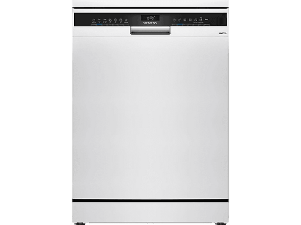 Lavavajillas - Siemens SN23HW02ME, 14 servicios, 6 programas, Home Connect, VarioSpeed+, Blanco