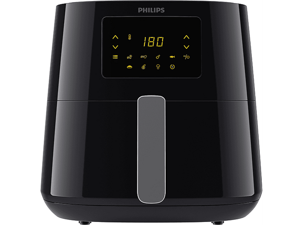 Freidora de aire - Philips AirFryer HD9270/70, Tamaño XL, 14 Funciones, 7 modos, 2.000 W, Tecnología Rapid Air, 1.2 kg de capacidad, 6.2 l, Negro