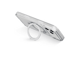 Funda móvil - CellularLine SPIN MAG, Para iPhone 17 Pro Max, Con soporte de anillo giratorio, Compatible con el ecosistema Magsafe, Transparente