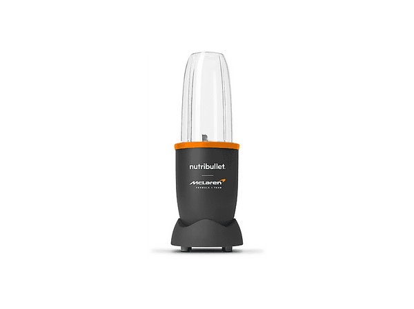 Batidora de vaso - nutribullet NB907GO-MC McLaren F1 Team Pro 900, Vaso personal portátil, 0.9 l/ 0.7 l, Cuchilla acero inoxidable, Sin BPA, Gris mate