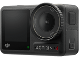 Cámara deportiva - DJI Osmo Action 4 Adventure Combo, 4K, Sumergible hasta 18 m, 2 pantallas táctiles, Negro