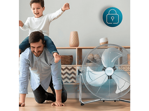 Ventilador industrial - Cecotec EnergySilence 4100 Pro, Motor de cobre, 3 aspas, 45 cm, Grey