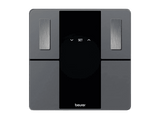Báscula inteligente - Beurer BF 500, Carga máx. 180 kg, Pantalla con Retroiluminación, Cálculo del IMC, Negro