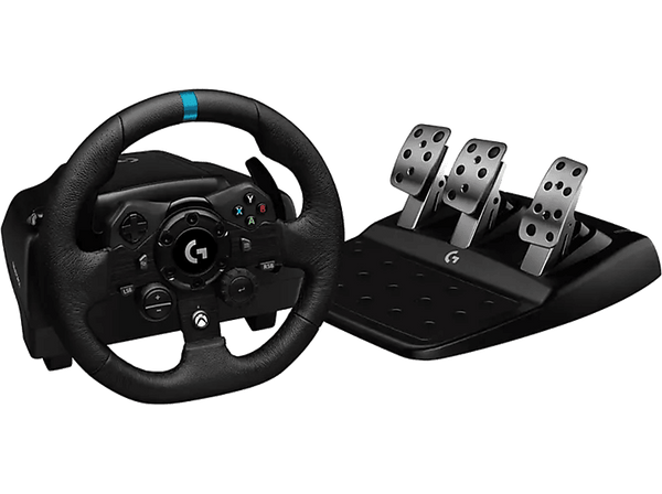 Volante - Logitech G923, Para Xbox X, Xbox One, PC, Pedales, Escala 1:1, USB, LED, Trueforce, Negro