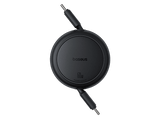 Cable USB-C - Baseus Free2Pull, Retráctil, Tipo C a Tipo C, Cable de 100 cm, Universal, 60W, Negro Cluster