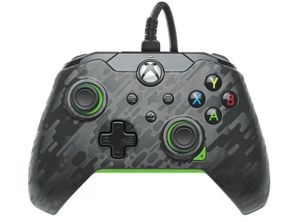 Mando Xbox - PDP 049-012-CMGG, Para Xbox Series X/PC, Cable, Carbón/Neón