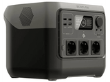 Estación de carga - EcoFlow River 2 Pro, Carga ultra rápida, 768 Wh, 940 W Bluetooth, 10 tomas, Wi-Fi, Negro