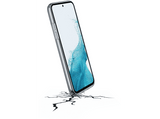 Funda - CellularLine CLEARDUOGALA55T, Para Samsung Galaxy A55, Trasera, Antibacteriana, Transparente