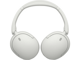 Auriculares inalámbricos - Sony WH-CH735NW, Noise Cancelling, 75h, Carga Rápida, Plegable, Bluetooth, Llamadas nítidas con IA, Blanco