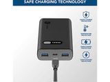 Powerbank - CellularLine FAST, 10000 mAh, 20W, USB -C, Negro