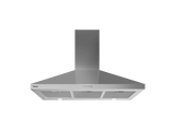 Campana decorativa - Teka DBP 98150 EOS IX, 3 Velocidades + 1, 800 m³/h, 89.8 cm, 53 dBA, Inox