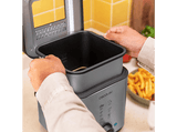 Freidora - Cecotec CleanFry Advance 1500, Filtro OilClean, Tapa con ventana, Cubeta extraíble, Antiadherente, Apto lavavajillas, Inox