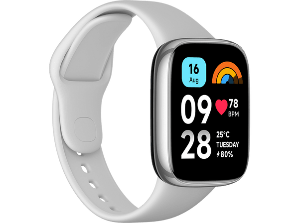 Smartwatch - Xiaomi Redmi Watch 3 Active, Llamadas Bluetooth, Batería hasta 12 días, Multideporte, Plata