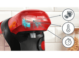 Cafetera de cápsulas - Bosch Tassimo Style TAS113E, 3.3 bar, 0.7 l, 1.400 W, Intellibrew, Tamaño Compacto, Sostenible, Rojo