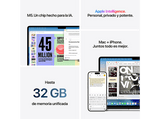 Apple MacBook Air (2026) 13.6 Retina, Chip M5 Apple, CPU de 10 núcleos, GPU de 8 núcleos, 16GB RAM, 512GB SSD, Medianoche, Sin cargador