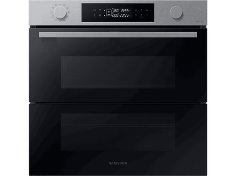 Horno - Samsung NV7B4530ZAS/U1 Dual Cook Flex, Multifunción, Pirolítico, 76l, 59.5 cm, WiFi, Puerta Flexible, Inox