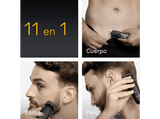 Afeitadora multifunción - Braun Todo En Uno Series 5 AIO5560, Kit De Styling 11 en 1, Lámina Afilada, 14 Longitudes, Barba, Pelo y Cuerpo, Gris