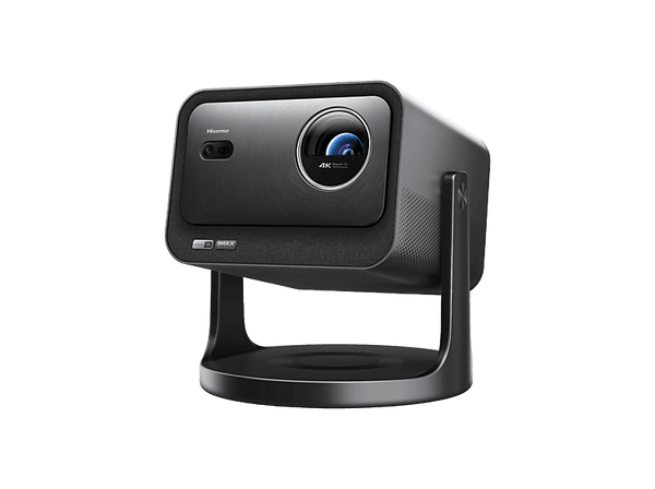 Proyector - Hisense C3, 3840 x 2160 píxeles, 25000 h,TriChroma UHD 4K, Hasta 300", Movimiento 360º,  Gris metalizado