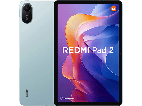 Tablet - Xiaomi Redmi Pad 2, WI-FI, 11" WQHD, 4 GB RAM, 128 GB, MediaTek G100-Ultra, Verde menta