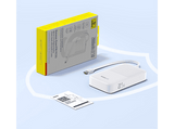 Powerbank - Baseus EnerFill Bipow2 Pro, 20000mAh, 22.5W, Cable retráctil, Carga simultánea ultrarrápida, USB-C, Blanco Moon