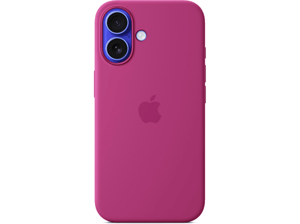 Apple Funda de silicona con MagSafe para iPhone 16, Fucsia