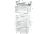 Frigorífico combi - Bosch KGN392LAG, Total No Frost, 203 cm, 363 l, VitaFresh XXL, Cajón 0º, Acero mate antihuellas
