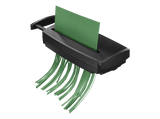 Destructora de papel - Hama Classic S60, 180 W, 6 mm, Corte en Tiras, 3.8 m/min, 74 dB, Tritira Tarjetas, Negro
