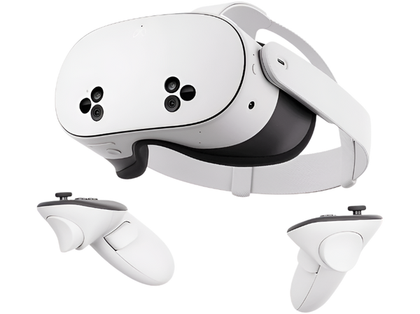 Gafas de realidad virtual - Meta Quest 3s, 128 GB, 8 GB RAM, Snapdragon XR2 Gen 2, 1832×1920p, 2.5h Autonomía, Blanco