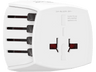 Adaptador enchufe - Hama Muv Micro, Para múltiples destinos, Blanco